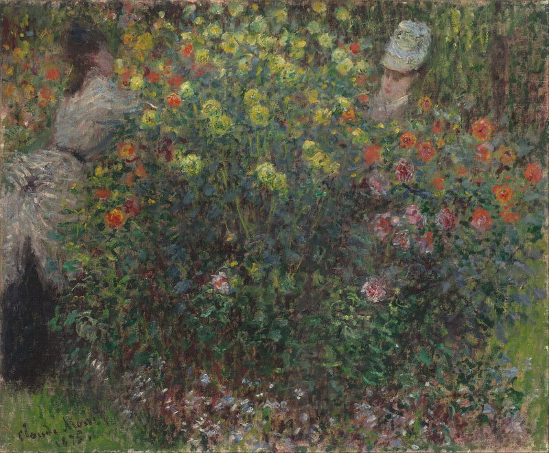 Damen in Blumen W383 - Claude Monet