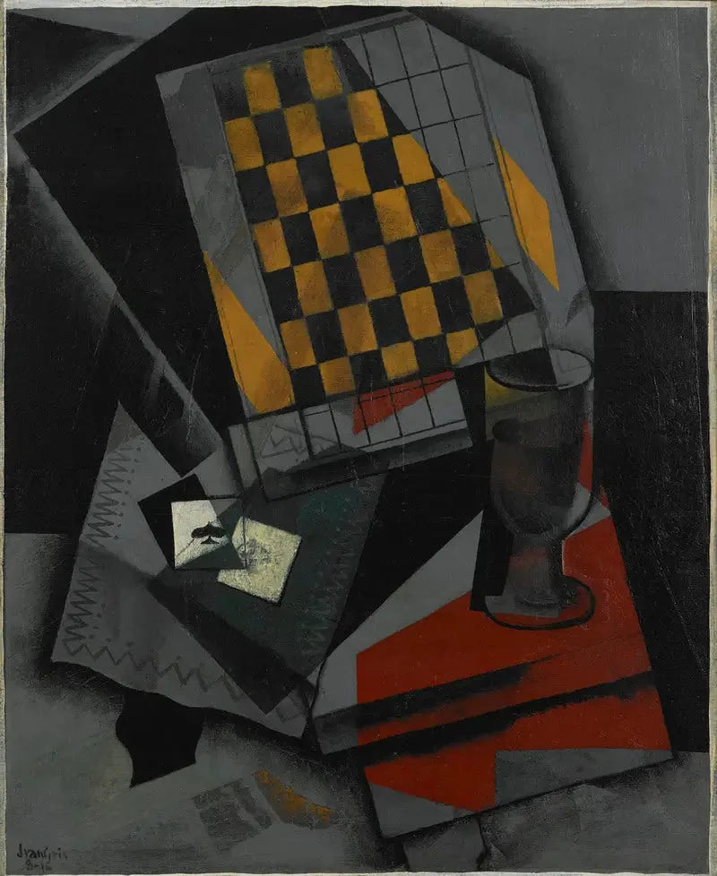 Damier und Spielkarten - Juan Gris