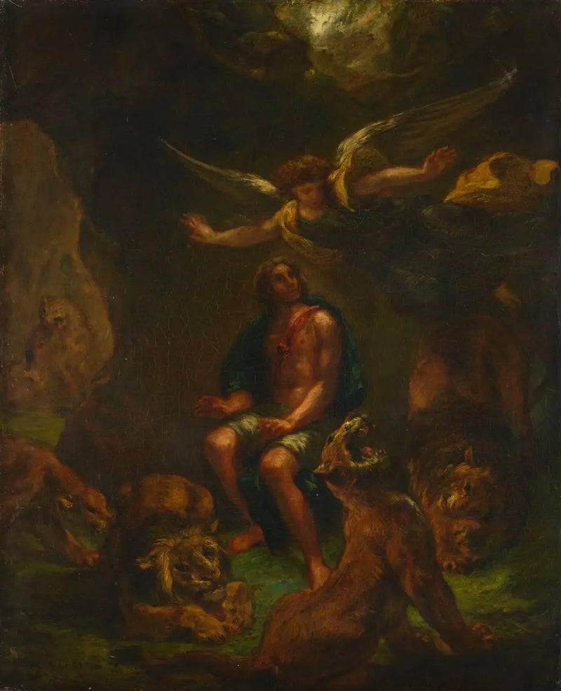 Daniel in der Löwengrube - Eugène Delacroix