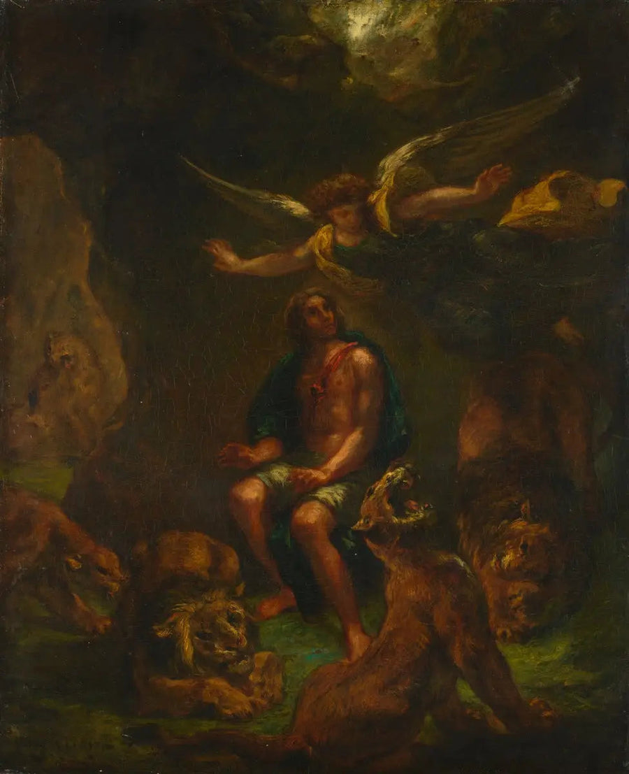 Daniel in der Löwengrube - Eugène Delacroix