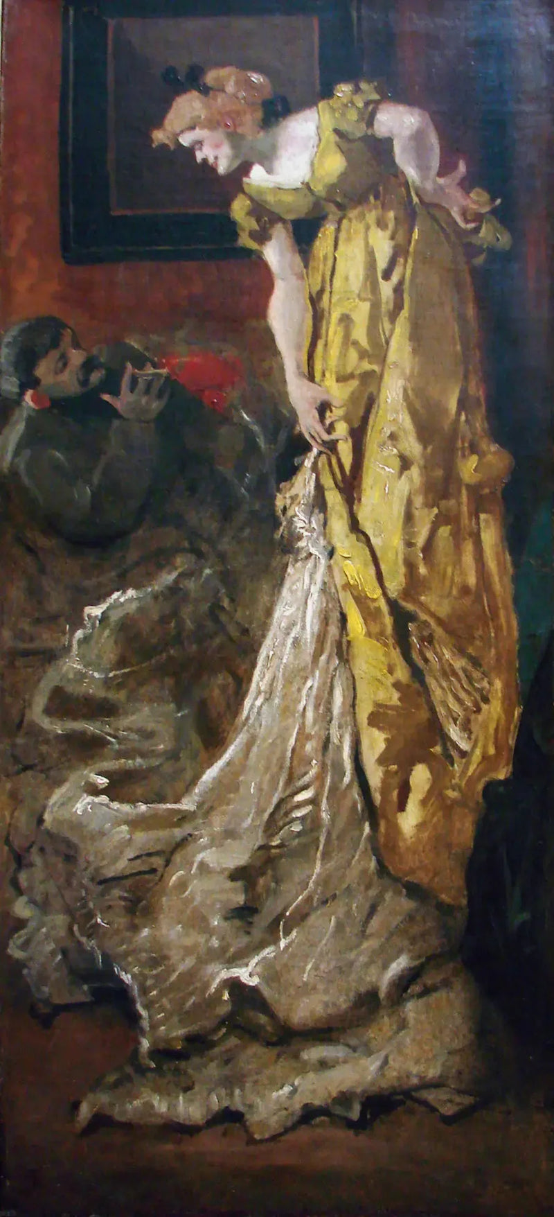 Im Atelier die Pose des Modells (nach dem Atelier von Alfred Stevens) - Henri de Toulouse-Lautrec