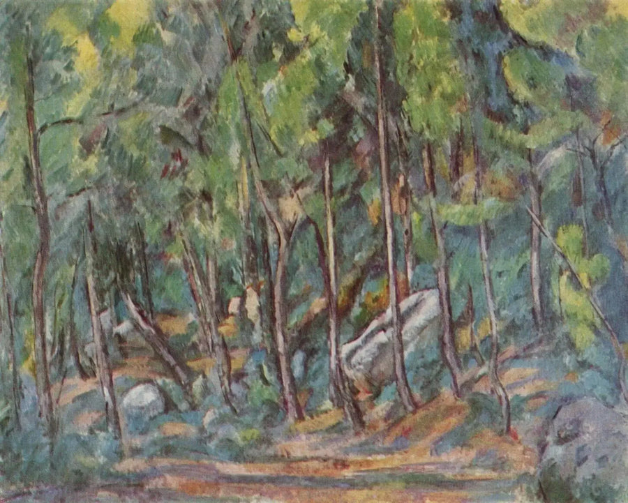 Im Wald von Fontainebleau - Paul Cézanne