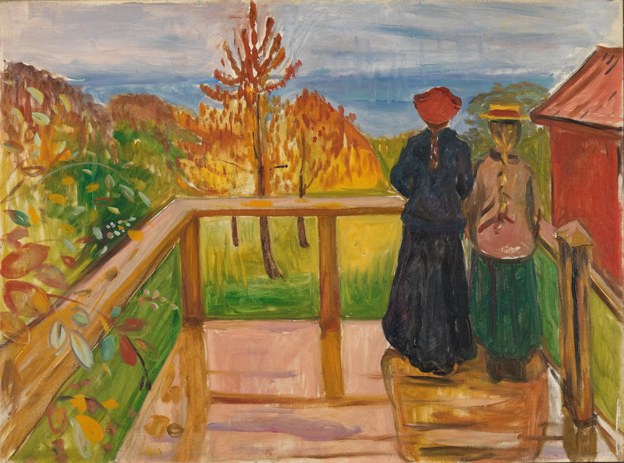 In der Veranda - Edvard Munch