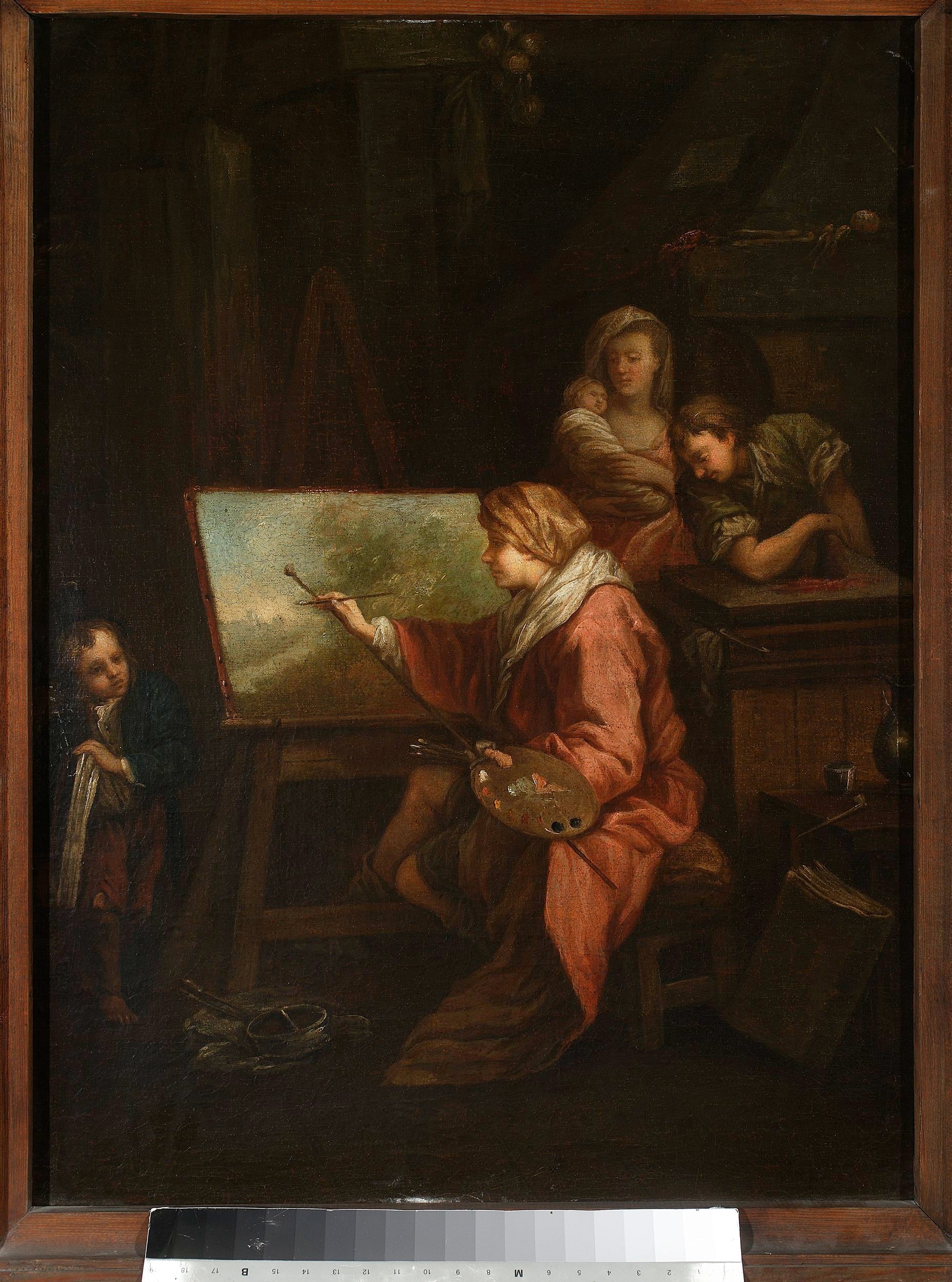Im Atelier des Malers (« Der Landschaftsmaler » oder « Der Maler an seiner Staffelei ») - François Boucher