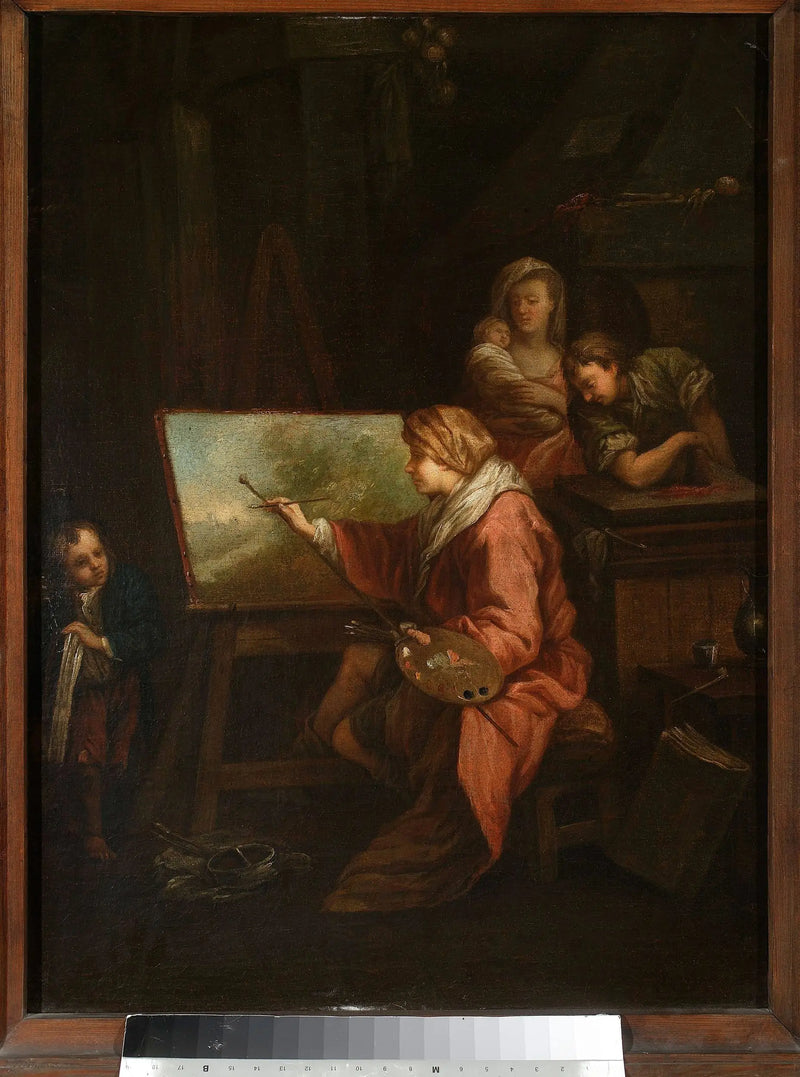 Im Atelier des Malers (« Der Landschaftsmaler » oder « Der Maler an seiner Staffelei ») - François Boucher