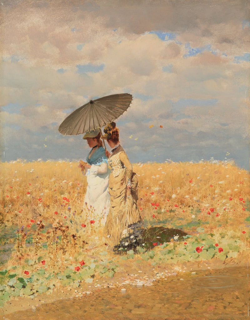 Im Weizenfeld - Giuseppe De Nittis