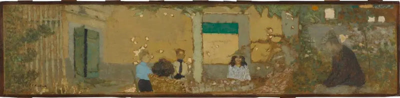 Im Garten bei Vallotton - Édouard Vuillard