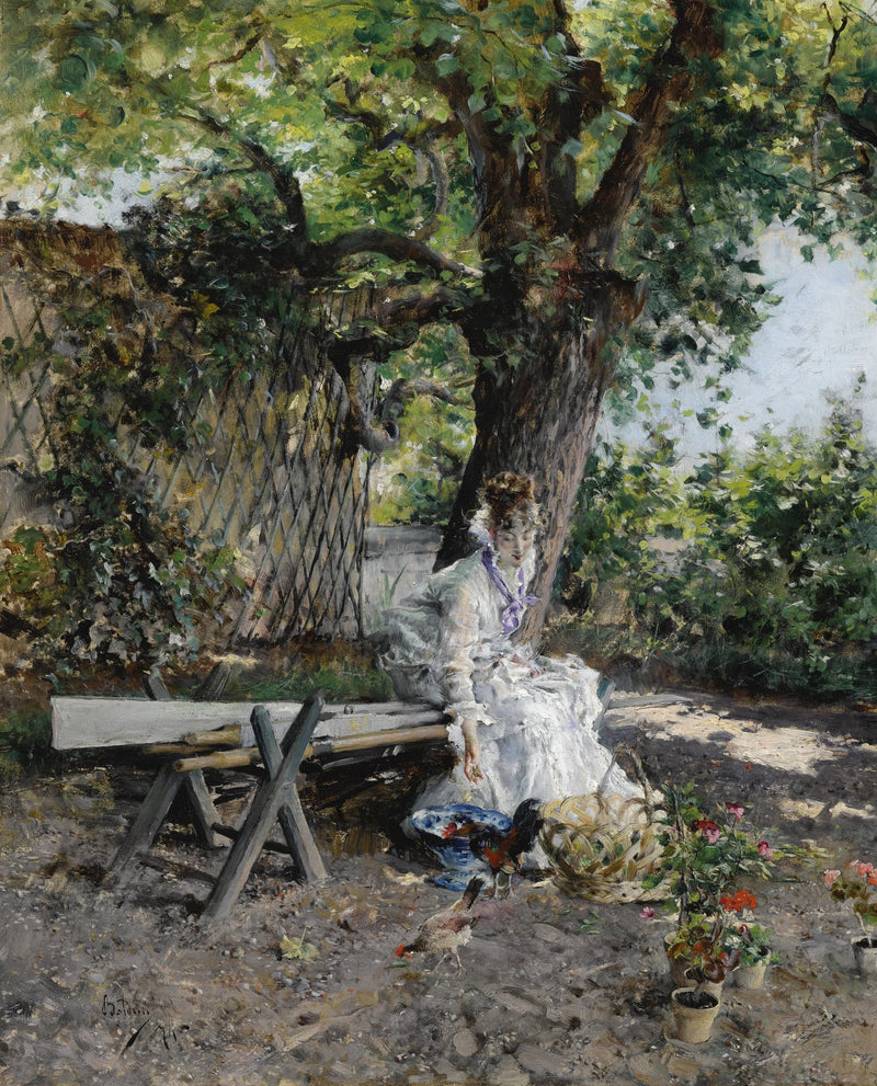 Im Garten - Giovanni Boldini