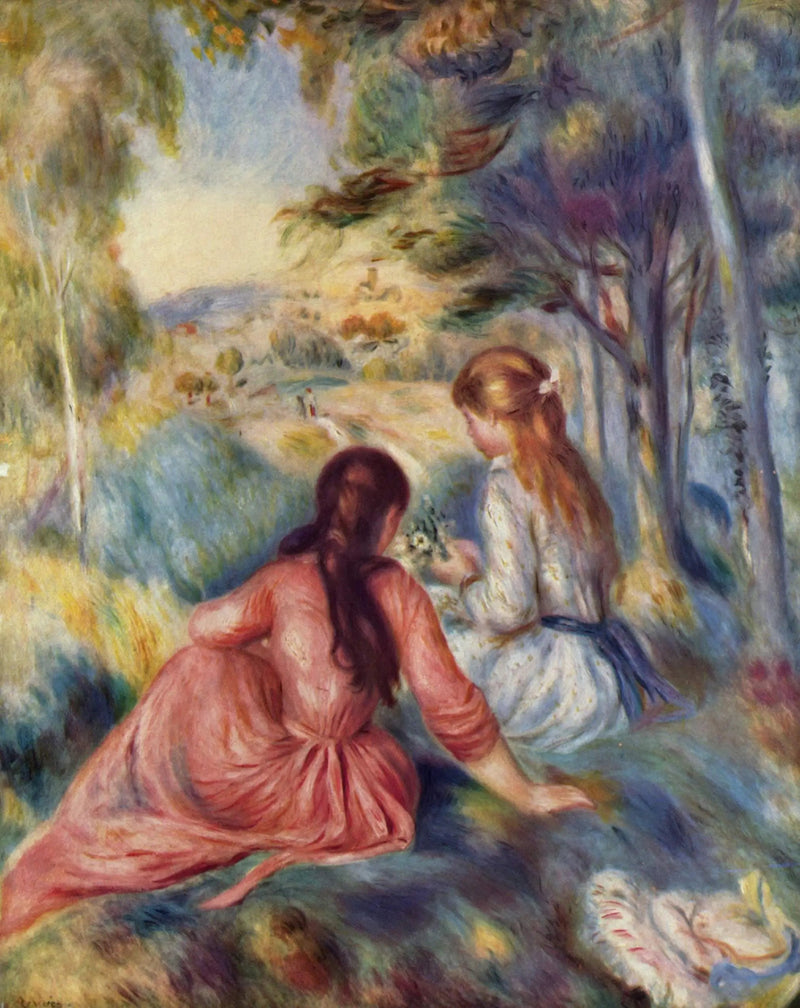 Auf der Wiese - Pierre-Auguste Renoir