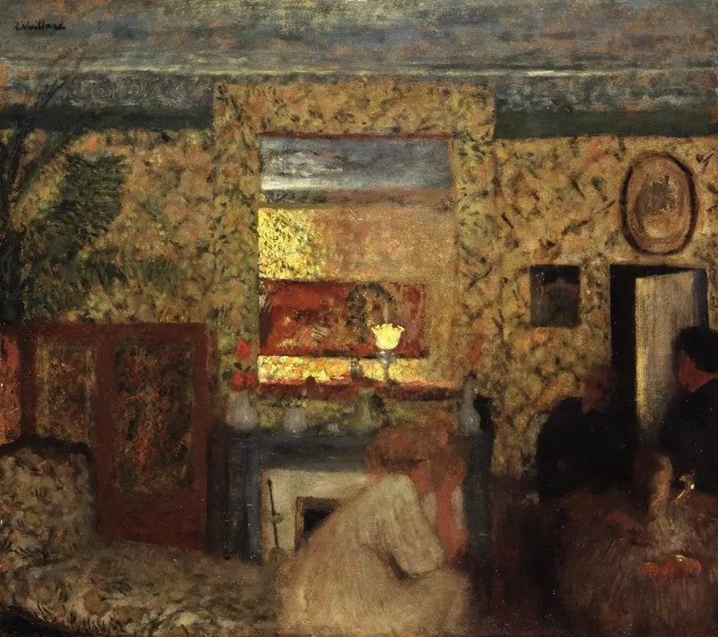Im Salon bei den Natanson in Villeneuve-sur-Yonne - Édouard Vuillard