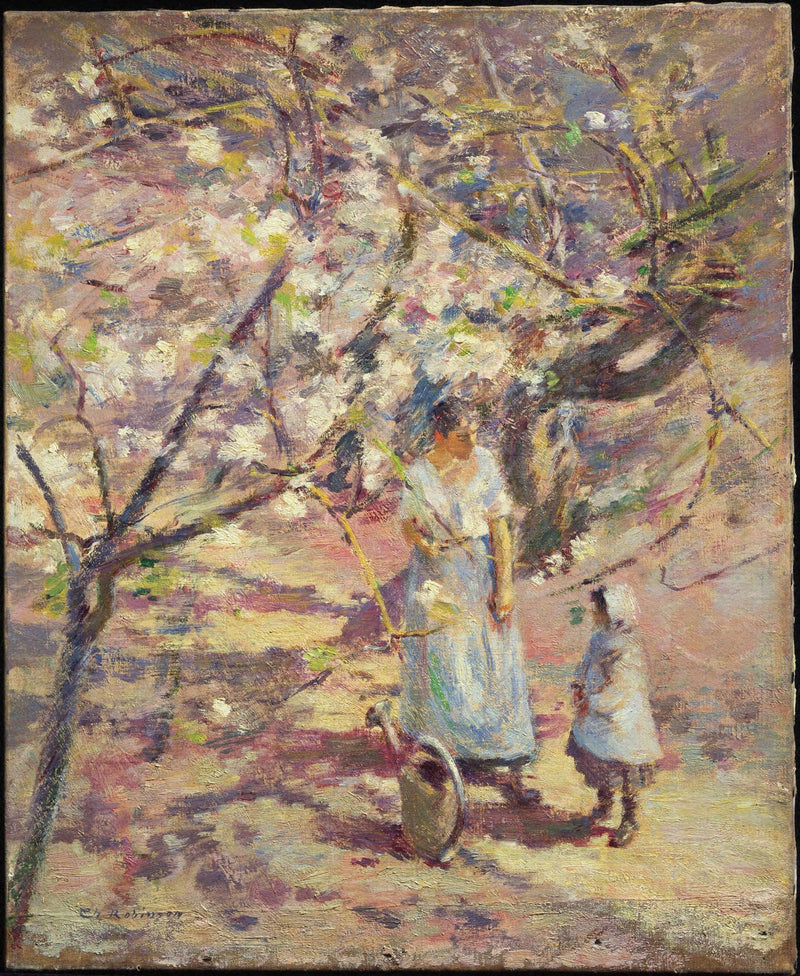 Im Obstgarten - Theodore Robinson