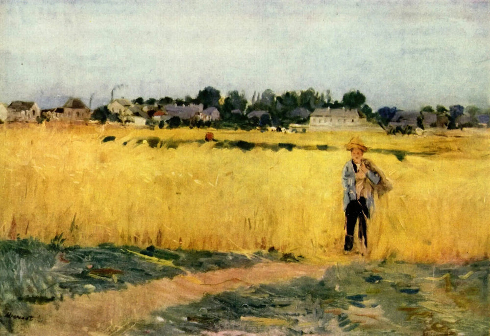 Dans les blés - Berthe Morisot image 1 tableau peint à l’huile sur toile