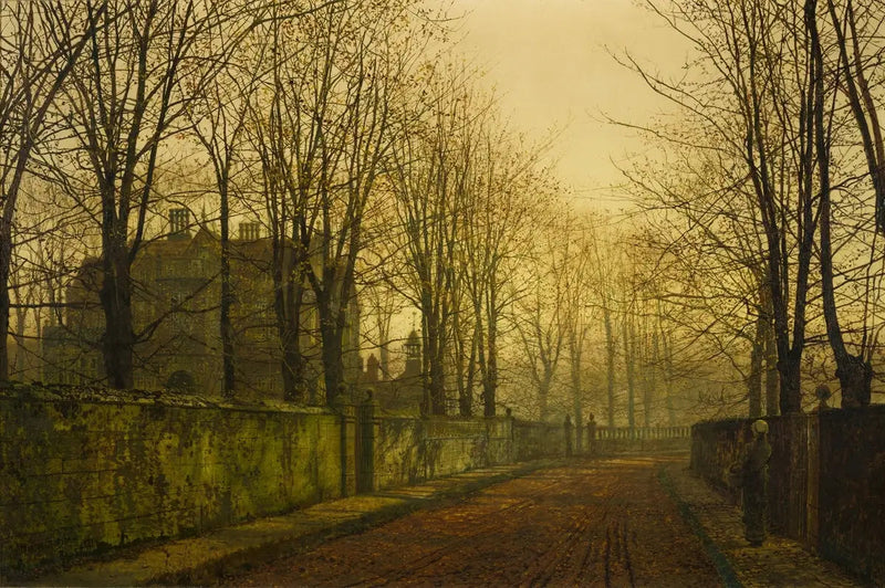 In den goldenen Nebeln des Herbstes - John Atkinson Grimshaw