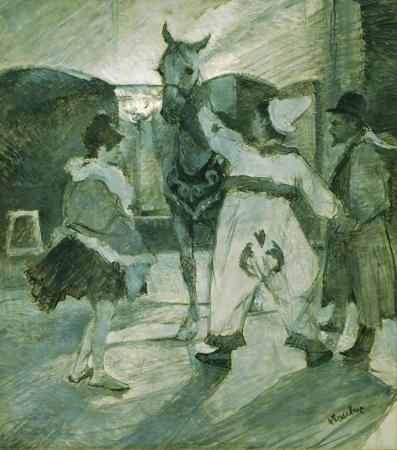 Hinter den Kulissen des Zirkus - Henri de Toulouse-Lautrec