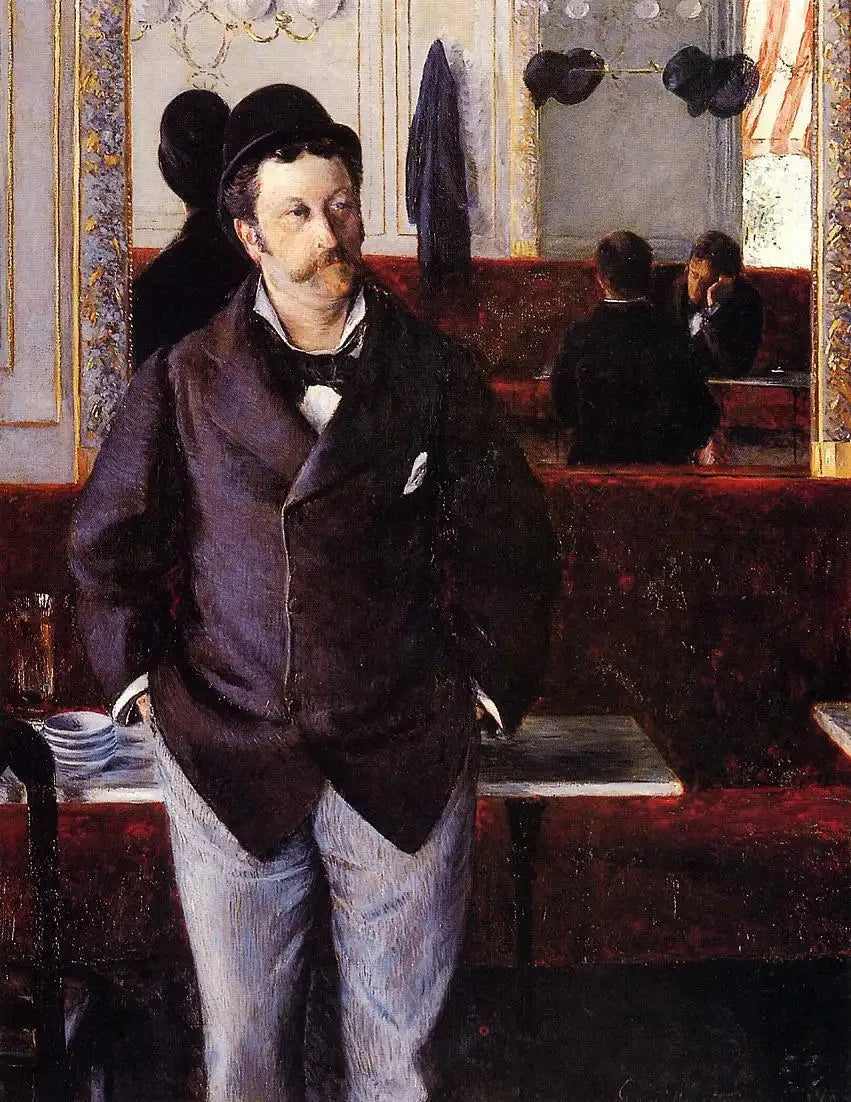 In einem Café - Gustave Caillebotte