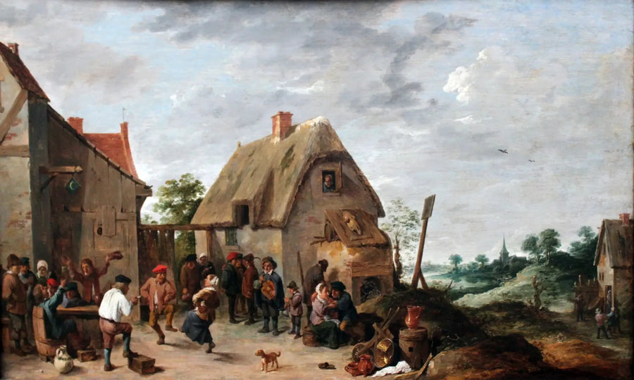 Tanz auf dem Dorffest - David Teniers der Jüngere