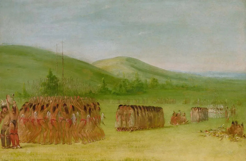 Balletttanz, Choctaw - George Catlin