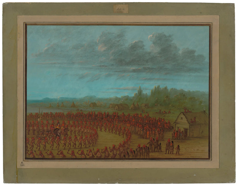 Kriegstanz der Saukies - George Catlin