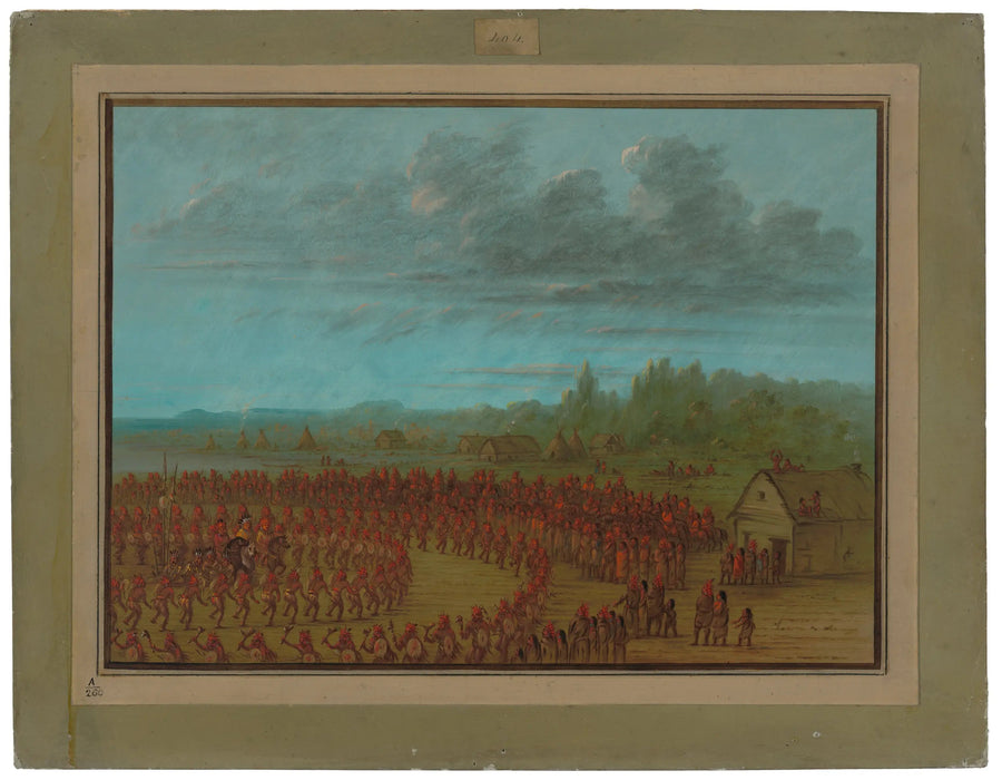 Kriegstanz der Saukies - George Catlin