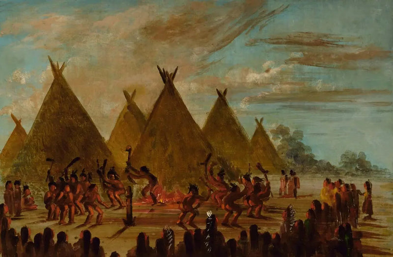 Kriegstanz, Sioux - George Catlin