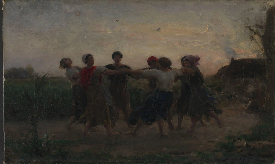 Tanz der Johannesnacht in Courrières - Jules Breton