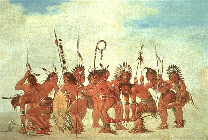 Tanz der Krieger bei Fort Snelling - George Catlin