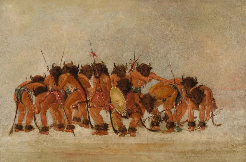 Büffeltanz, Mandan - George Catlin