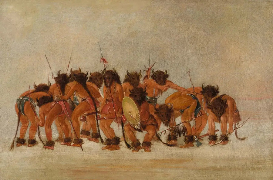 Büffeltanz, Mandan - George Catlin