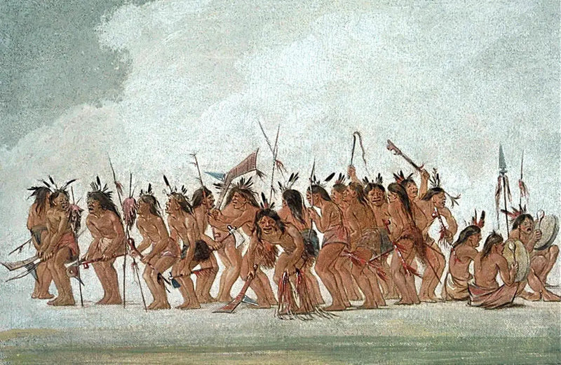 Hundetanz in Fort Snelling - George Catlin
