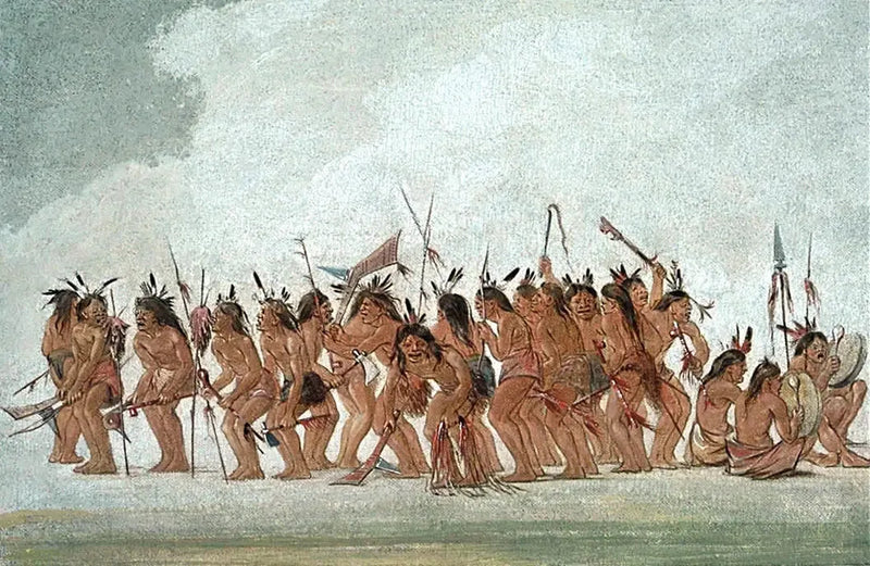 Hundetanz in Fort Snelling - George Catlin