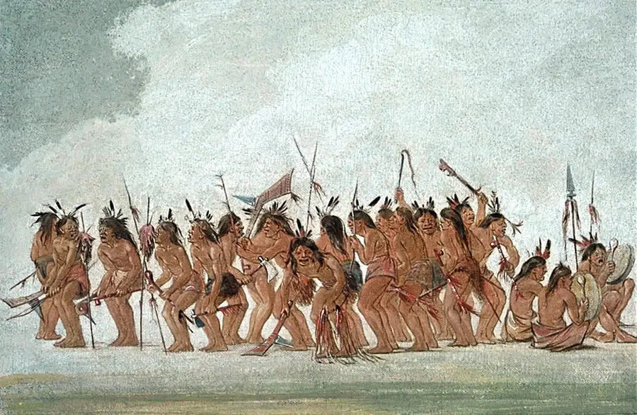 Hundetanz in Fort Snelling - George Catlin