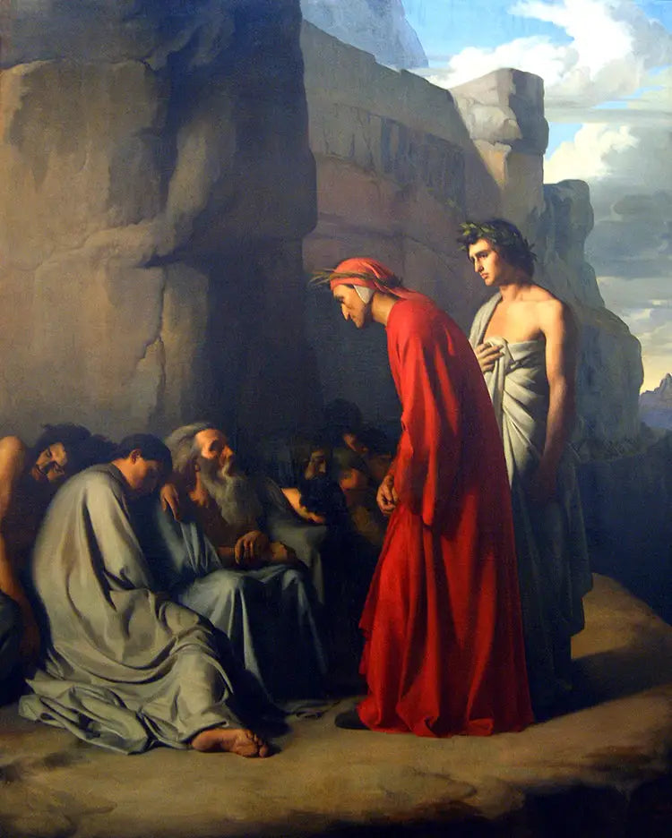 Dante in der Hölle - Hippolyte Flandrin