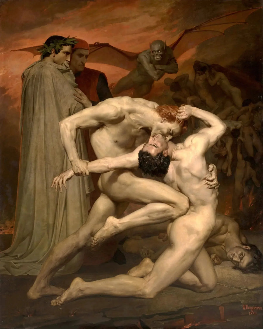 Dante und Virgil in der Hölle - Bouguereau