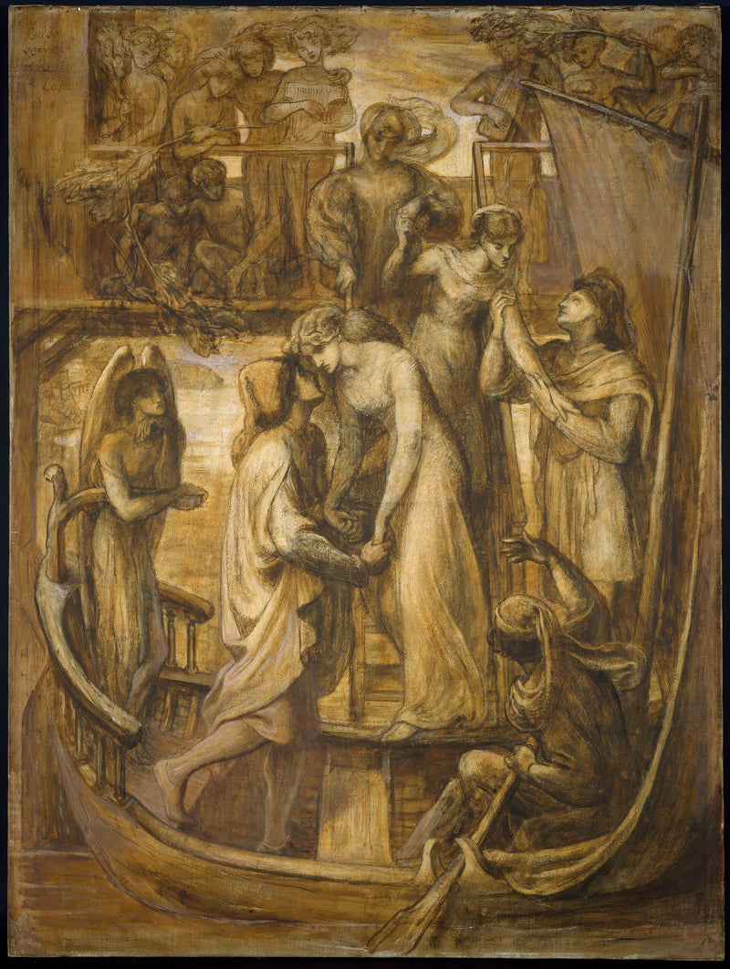 La Barque de l'amour - Dante Gabriel Rossetti