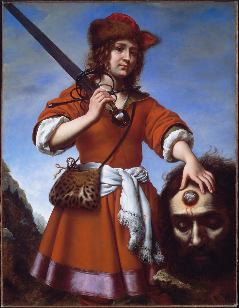 David mit dem Kopf von Goliath - Carlo Dolci