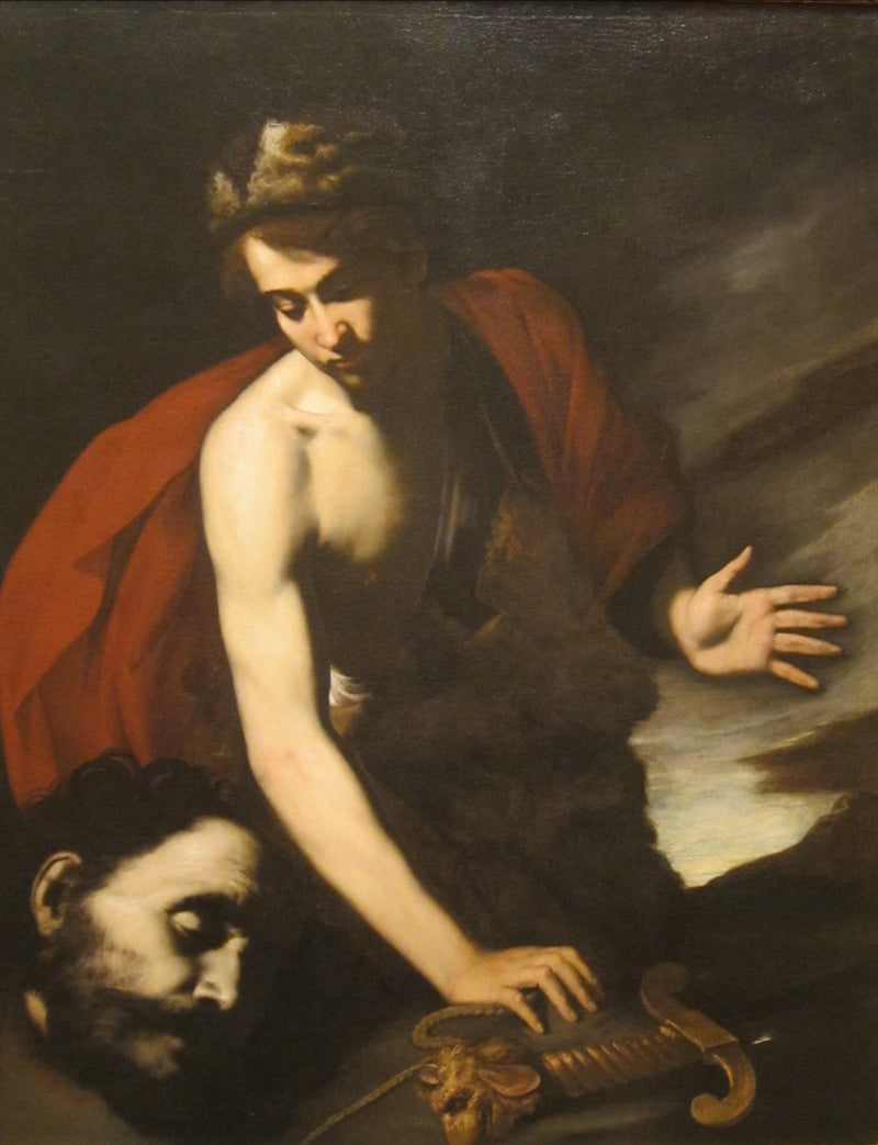David mit dem Kopf von Goliath - Jusepe de Ribera