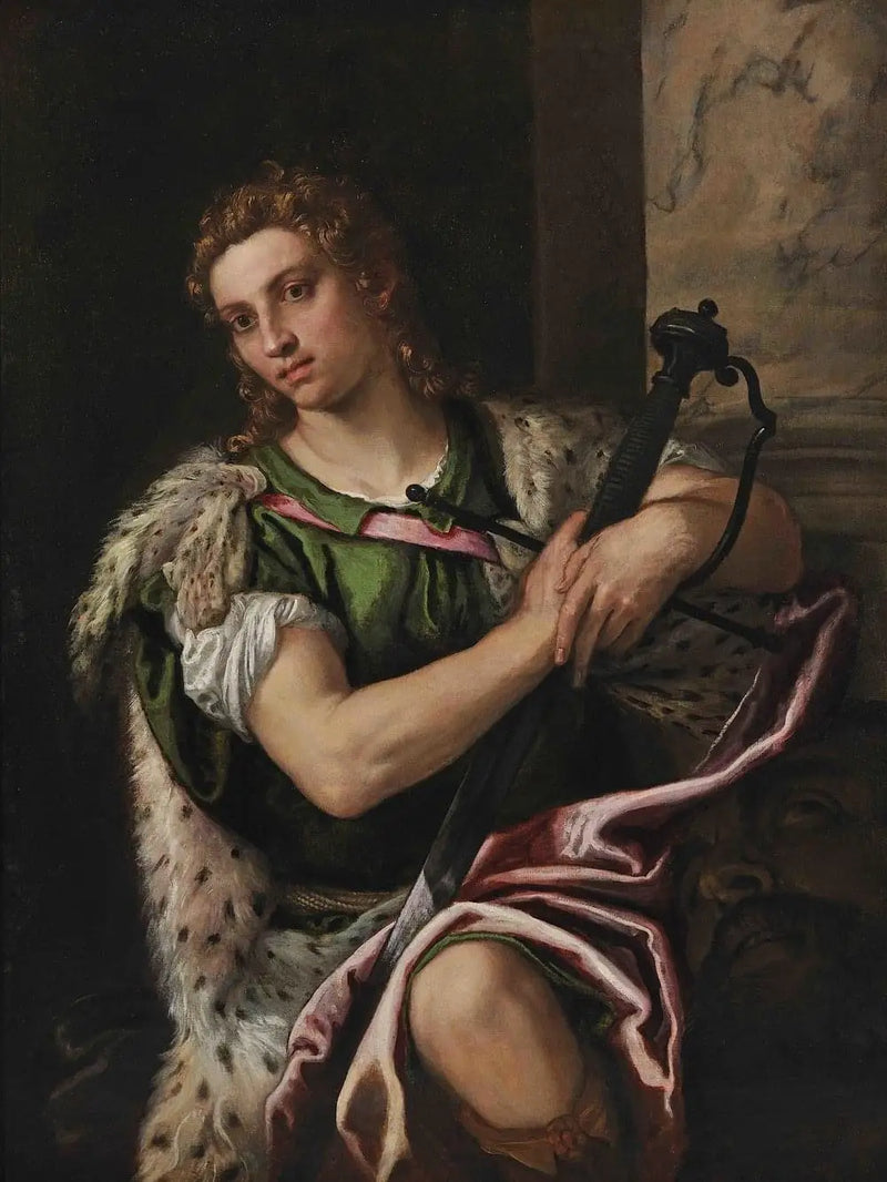 David mit dem Kopf von Goliath - Paul Véronèse