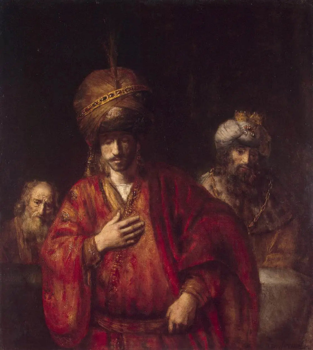 David et Urie - Rembrandt image 1 reproduction artisanale de tableau