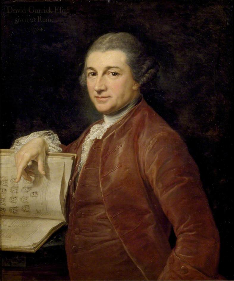 David Garrick - Pompeo Batoni image 1 copie peinte à la main à l’huile