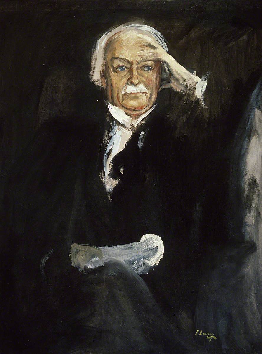 David Lloyd George (1863–1945) - John Lavery image 1 reproduction artisanale de tableau