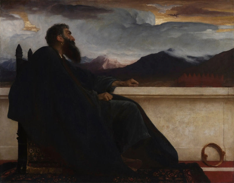 David : « Oh ! wenn ich Flügel wie eine Taube hätte! Dann würde ich fliegen und wäre in Ruhe. » Psalm 55:6 - Frederic Leighton