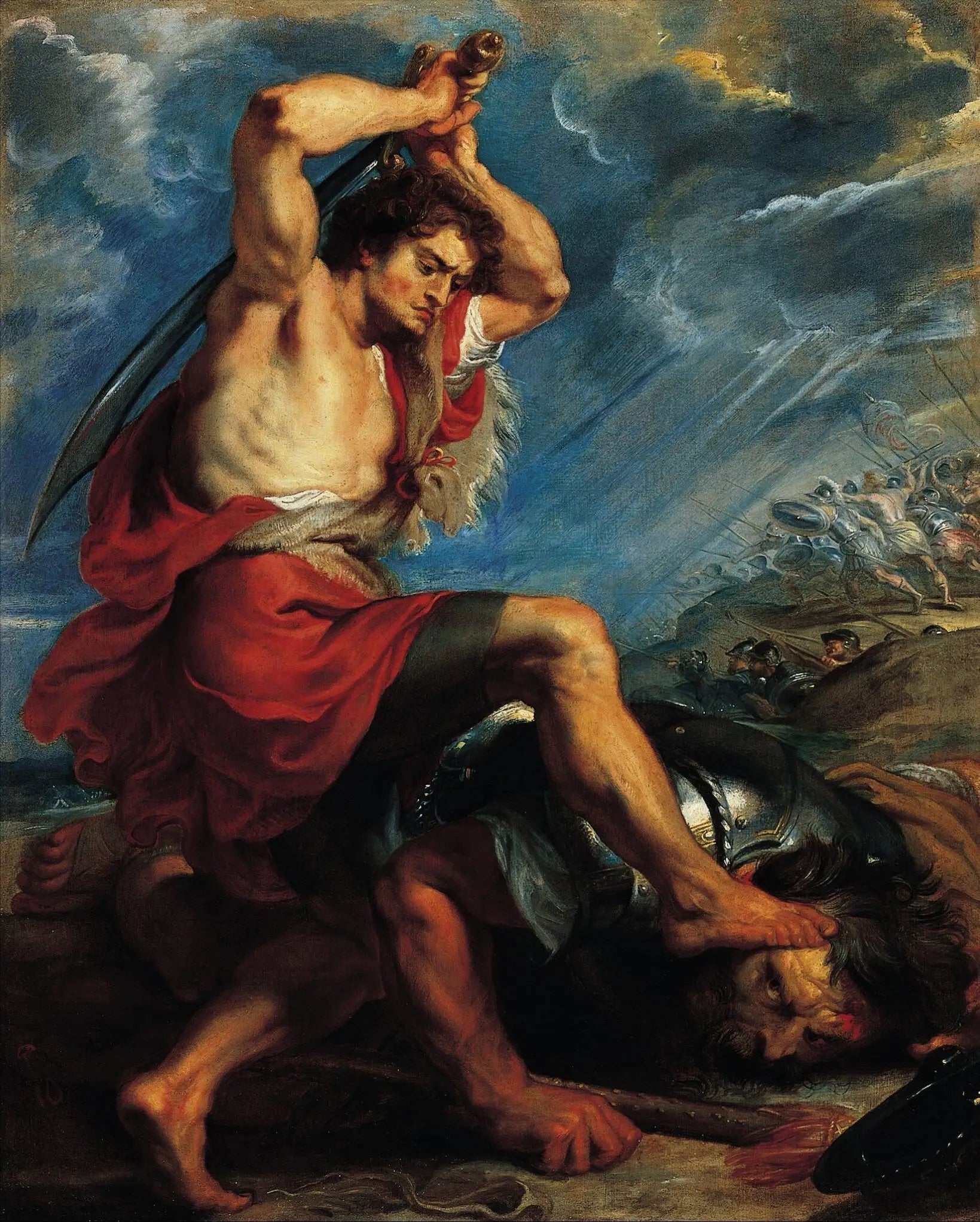 David tuant Goliath - Peter Paul Rubens image 1 reproduction artisanale de tableau