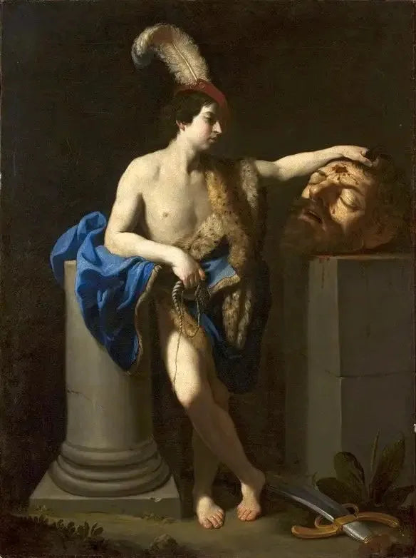 David Sieger über Goliath. - Guido Reni