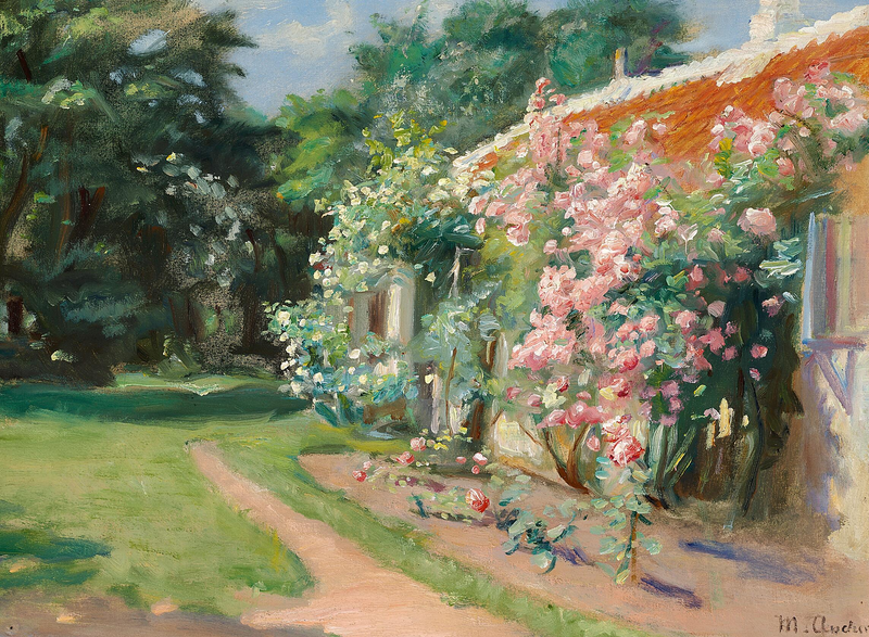 Aus unserem alten Garten in Skagen. -Michael Peter Ancher