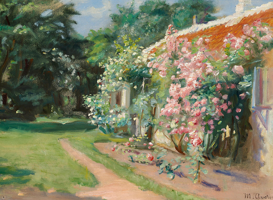 Aus unserem alten Garten in Skagen. -Michael Peter Ancher