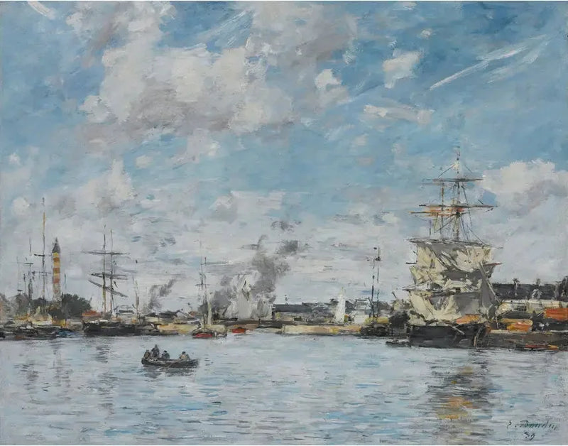 Deanville. Der Teich - Eugène Boudin