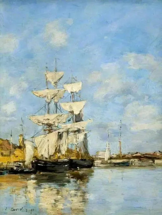 Deauville, der Bassin - Eugène Boudin