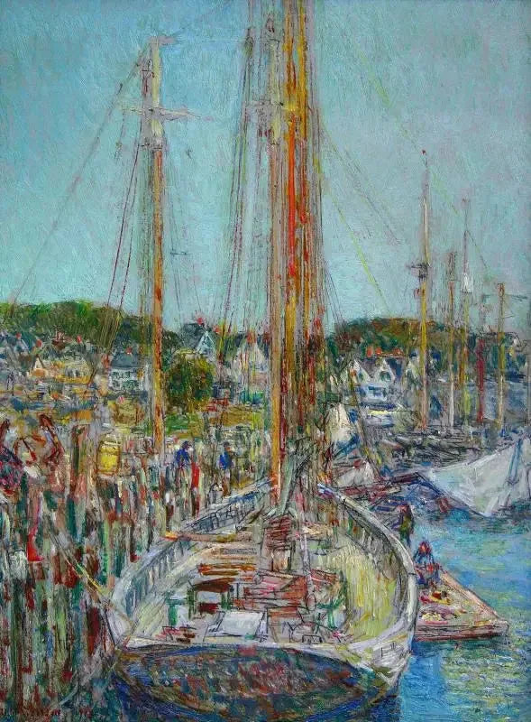 Anlegestelle, Gloucester - Childe Hassam