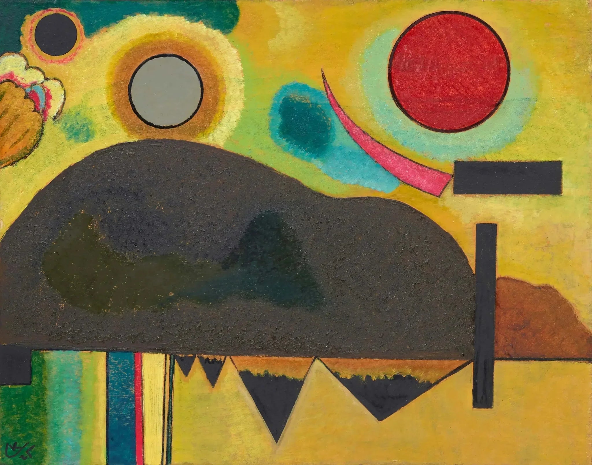 Début - Vassily Kandinsky image 1 reproduction artisanale de tableau