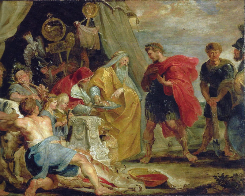 Decius Mus konsultiert den Wahrsager (Titus Livius VIII, 6-9/10) - Peter Paul Rubens